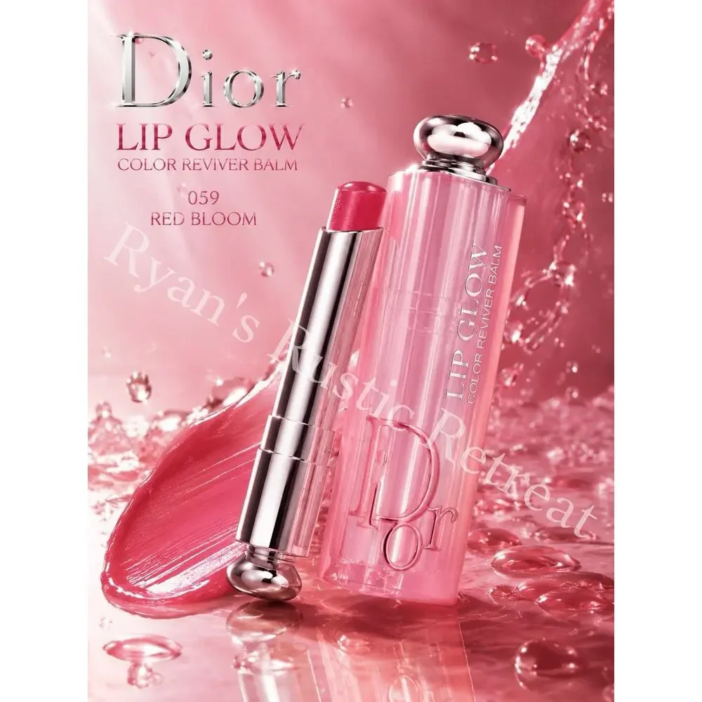 Dior Addict - Lip Glow - Color Reviver - Lip Balm 059 Red Bloom 0.11 oz/ 3.2 g